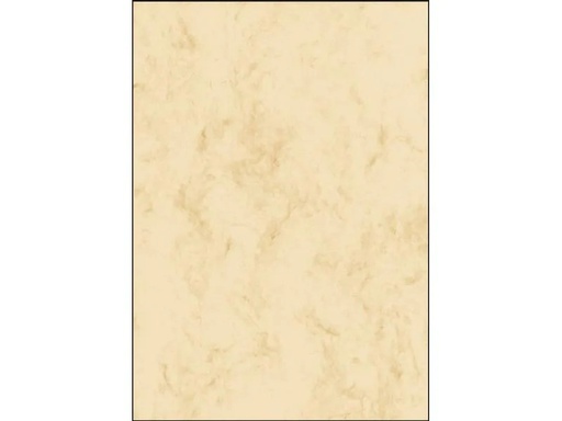 [90172050 1219581] Sigel Motivpapier Marmor-Papier A5, 90 g, 100 Blatt, Beige