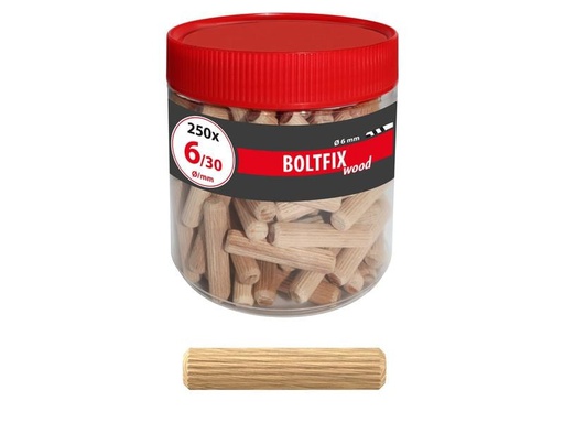 [90172127 1222555] Tox-Dübel Dübel Boltfix 6/30 mm, 250 Stück