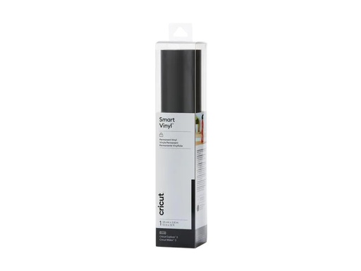[90172128 1222575] Cricut Vinylfolie Smart Permanent 33 x 366 cm, 1 Stück, Schwarz