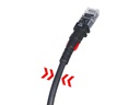 Patchsee Patchkabel ThinPATCH Cat 6A, U/UTP, 0.6 m, Schwarz 10 Stück