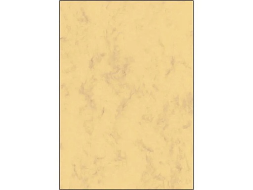 [90172182 1219574] Sigel Motivpapier Marmor-Papier A4, 90 g, 100 Blatt, Sandbraun