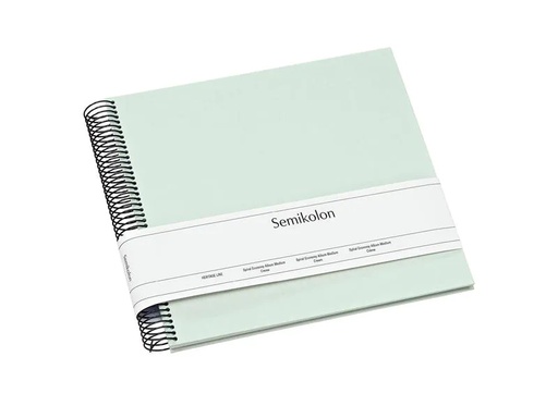 [90172445 1216939] Semikolon Fotoalbum 23 x 24.5 cm Moos, 40 cremeweisse Seiten