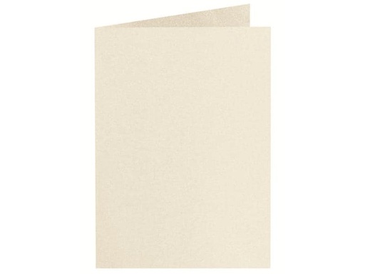 [90172684 1212425] Artoz Blankokarte Perle A5, 5 Stück, Ivory