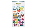 American Crafts Stickerbuch Bold + Brave 249 Stück, Mehrfarbig