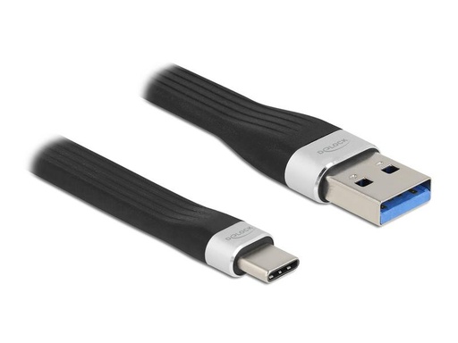 [90172742 1219039] Delock USB 3.2 Gen 1 Flachbandkabel USB A - USB C 0.135 m