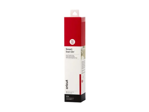 [90172784 1222429] Cricut Aufbügelfolie Smart 33 x 273 cm, 1 Stück, Rot