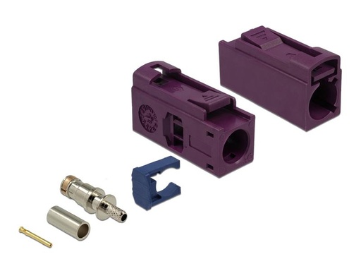 [90172807 1227325] Delock Antennenadapter FAKRA D, zum Crimpen FAKRA D - FAKRA D