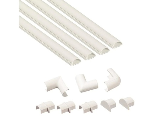 [90172918 1214227] STEFFEN Kabelkanal D-Line 20 x 10 mm, 1 m, Weiss