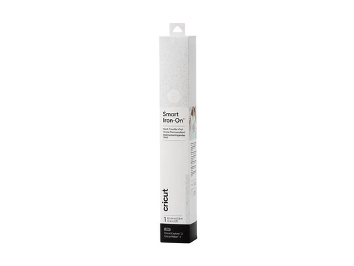 [90173035 1222543] Cricut Aufbügelfolie Smart Glitter 33 x 91 cm, 1 Stück, Weiss