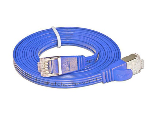 [90023960 314744] SLIM Slimpatchkabel RJ-45 - RJ-45, Cat 6, STP, 1.5 m, Blau