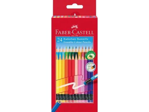 [90173187 1229547] Faber-Castell Farbstifte radierbar 24-teilig