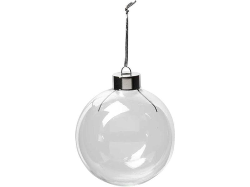 [90173499 797450] Creativ Company Weihnachtskugeln 7.9 x 8.9 cm zum Befüllen, 6 Stück