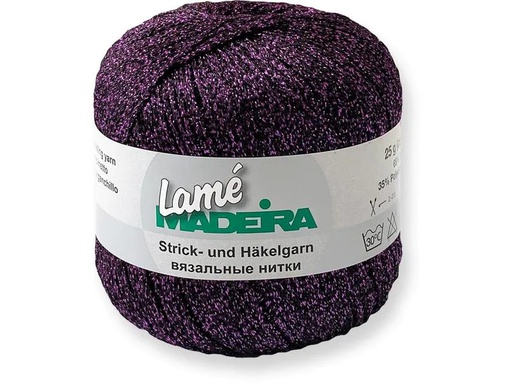 [90173515 1222237] Madeira Häkel- und Strickgarn Lamé 25 g, 175 m, Violett