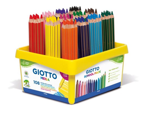 [90173627 1223020] Giotto Farbstifte Mega Schulset 108 Stück