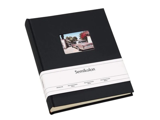 [90173681 1216889] Semikolon Fotoalbum Finestra Medium Schwarz, 80 cremeweisse Seiten