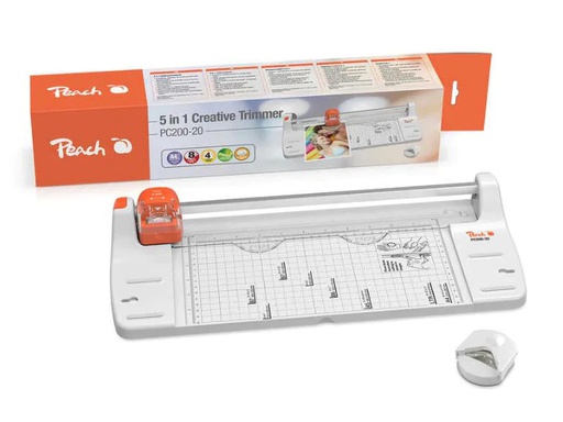 [90173722 1218585] Peach Bürogeräte Rollenschneidegerät 4 in 1 31 cm, 8 Blatt