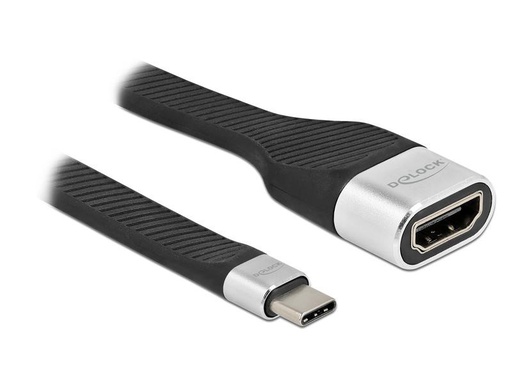 [90173941 1227932] Delock Kabel FPC Flachbandkabel USB Type-C - HDMI, 0.14 m