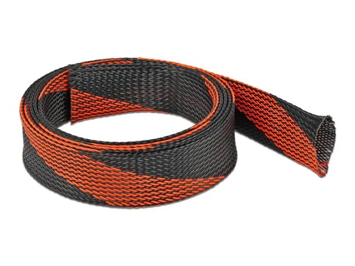 [90174195 1227903] Delock Kabelschlauch dehnbar, 2 m x 38 mm Rot Schwarz