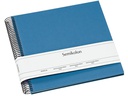 Semikolon Fotoalbum 23 x 24.5 cm Blau, 40 cremeweisse Seiten