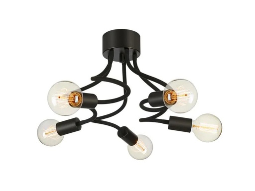 [90024137 1161902] Markslöjd Deckenleuchte Medusa 5L 5x E27, Schwarz