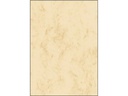 Sigel Motivpapier Marmor-Papier A4, 200 g, 50 Blatt, Beige