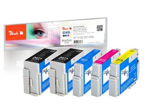 [90024152 1096829] Peach Tinte Epson Nr. 34XL 2x BK, je 1x C,M,Y