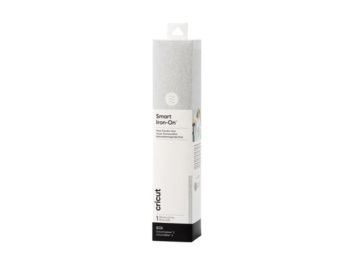 [90175211 1222426] Cricut Aufbügelfolie Smart Glitter 33 x 273 cm, 1 Stück, Silbe