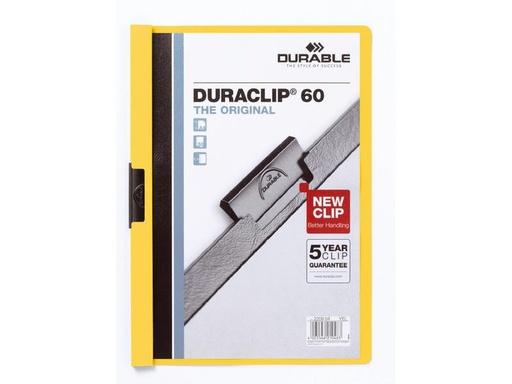 [90024183 1127610] DURABLE Klemmhefter Duraclip 60 A4, Gelb