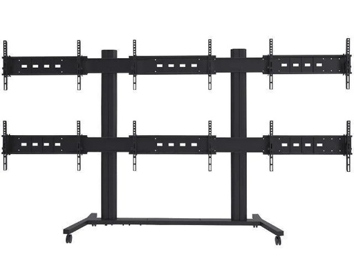 [90175431 325856] Multibrackets TV-Trolley Video Wall Stand 6-Screens