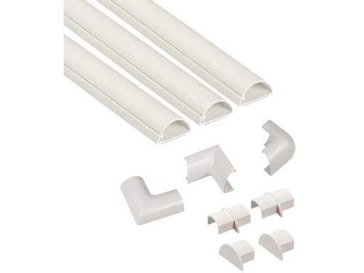 [90175432 1214230] STEFFEN Kabelkanal D-Line 30 x 15 mm, 1 m, Weiss
