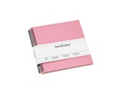 Semikolon Fotoalbum 17 x 17 cm Rosa, 20 cremeweisse Seiten