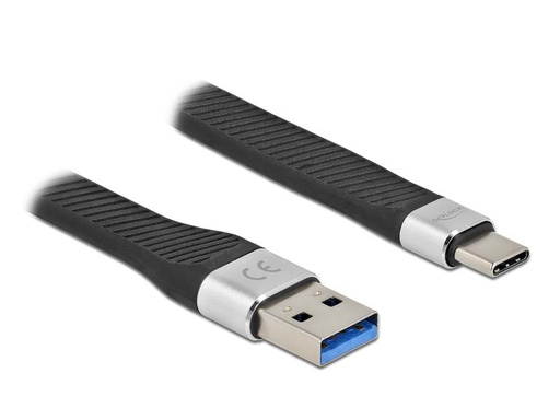 [90175514 1225830] Delock USB 3.2 Gen 1 FPC Flachbandkabel USB A - USB C 0.14 m