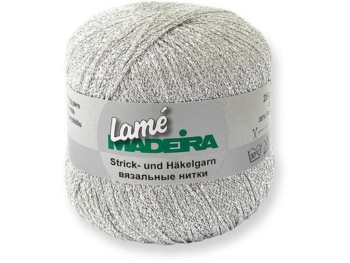 [90175525 1222242] Madeira Häkel- und Strickgarn Lamé 25 g, 175 m, Silber
