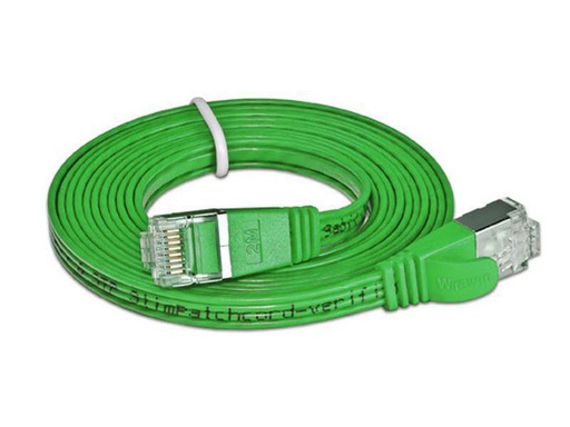 [90024229 314776] SLIM Slimpatchkabel RJ-45 - RJ-45, Cat 6, STP, 7.5 m, Grün