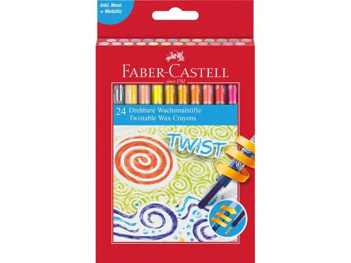 [90175741 1229549] Faber-Castell Wachsmalstifte drehbar Mehrfarbig