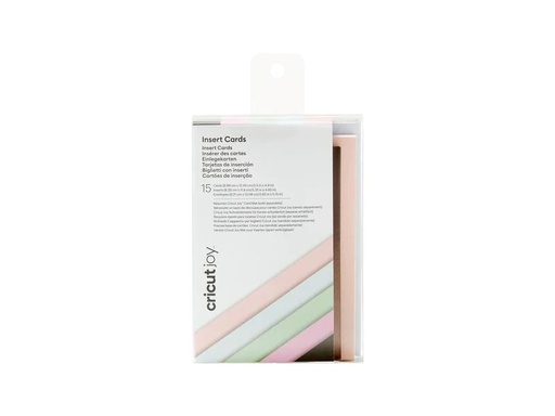 [90175849 1224445] Cricut Blankokarte Joy Braun/Rosa/Hellgrau, 15 Stück
