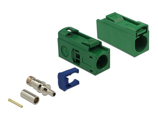 [90175881 1227326] Delock Antennenadapter zum Crimpen FAKRA E Buchse (f) - Offen Offen