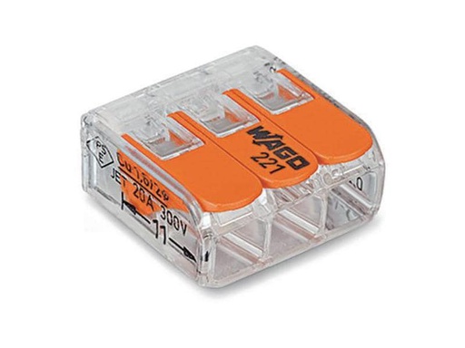 [90024282 523312] WAGO Verbindungsklemme COMPACT 3-fach, 50 Stück