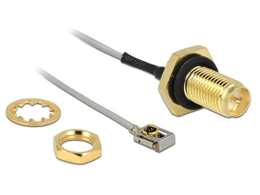 [90024286 905665] Delock Antennenkabel RP-SMA  zu MHF I LK, zum Einbau, 10cm