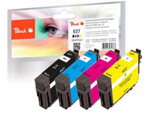 [90024385 1142575] Peach Epson T2706, No 27 BK, C, M, Y