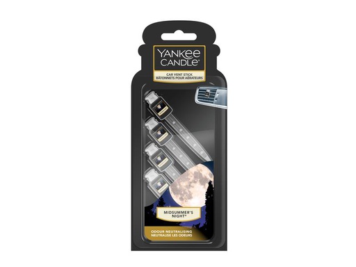 [90176194 1217710] Yankee Candle Auto-Lufterfrischer Vent Stick 4 Stück Midsummer's Night