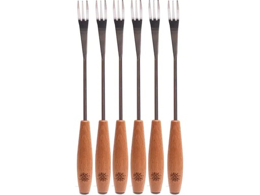 [90024616 1112031] Nouvel Käsefonduegabel Edelweiss 6 Personen