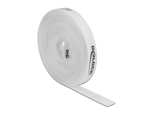 [90024658 1156980] Delock Klettband 5 m x 15 mm Weiss