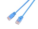 SLIM Slimpatchkabel RJ-45 - RJ-45, Cat 6, UTP, 3 m, Blau