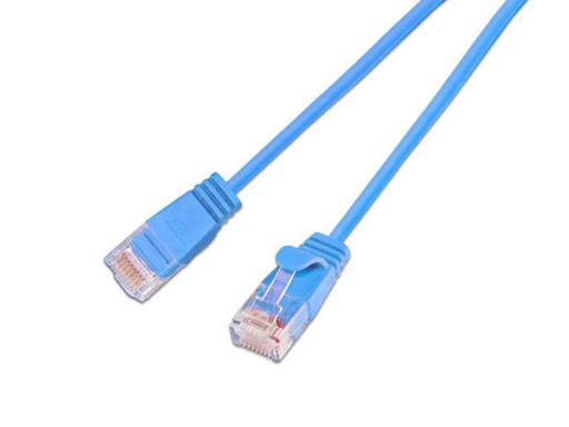 [90024688 353685] SLIM Slimpatchkabel RJ-45 - RJ-45, Cat 6, UTP, 3 m, Blau