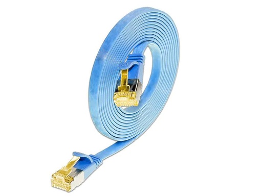 [90024744 823141] SLIM Slimpatchkabel  Cat 6A, U/FTP, 0.5 m, Blau