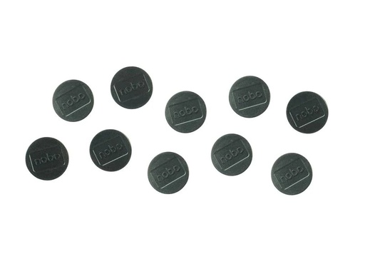 [90024756 1162942] Nobo Haftmagnet Ø 3.8 cm 10 Stück, Schwarz