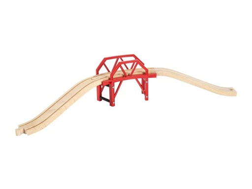 [90024768 420543] BRIO Eisenbahn Bahnbrücke mit Auffahrten