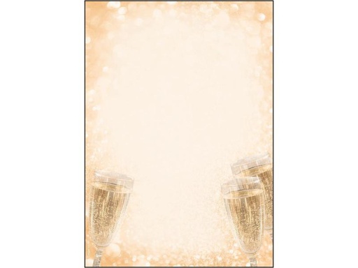 [90002463 1039691] Sigel Motivpapier Champagne A4, 100 Blatt