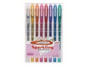 Uni Gelschreiber Uniball Signo Gel-Ink Sparkling 1 mm, 8 Stück